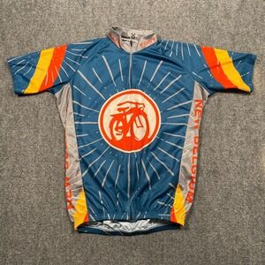 Vomax Mens Cycling Jersey New Belgium Fat Tire Club Fort Collins Colorado Medium
